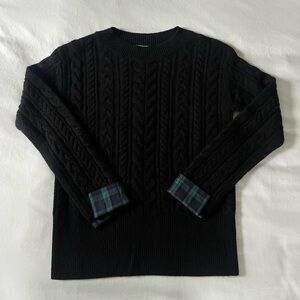 Women’s Vineyard Vines Blackwatch Cuff Cashmere Cable Sweater size small